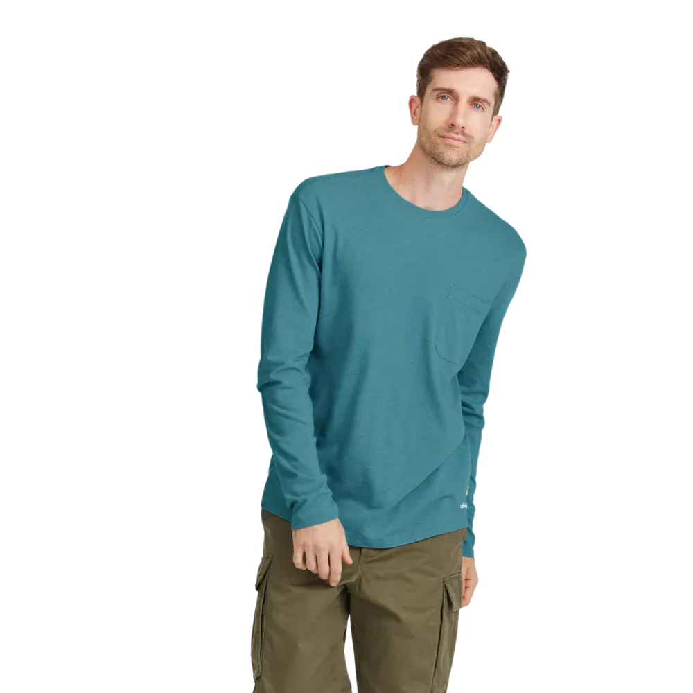 Allbirds Men's Soft Merino Long Sleeve Tee - Chasm Teal