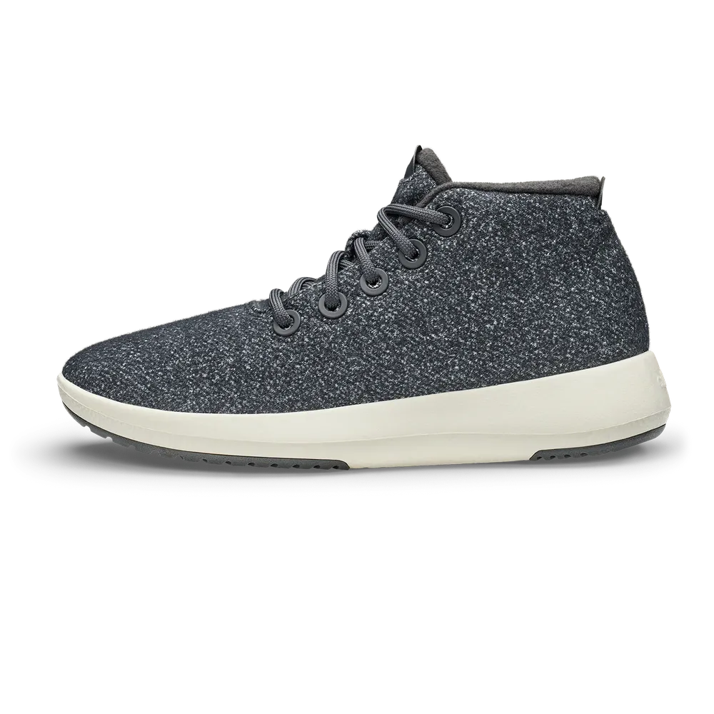 Allbirds Men's Wool Runner-up Mizzle - Dark Grey (Natural White Sole)