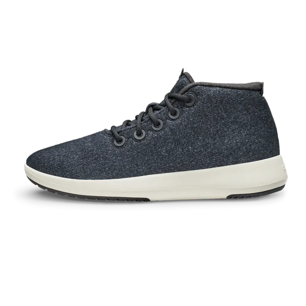 Allbirds Men's Wool Runner-up Mizzle - Natural Black (Natural White Sole)