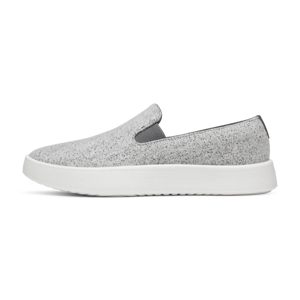 Allbirds Men's Wool Cruiser Slip On - Medium Grey (Blizzard Sole)