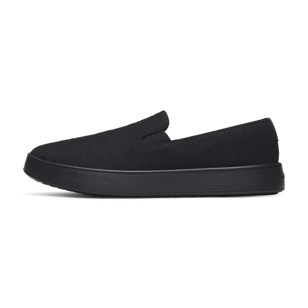 Allbirds Men's Wool Cruiser Slip On - Natural Black (Natural Black Sole)