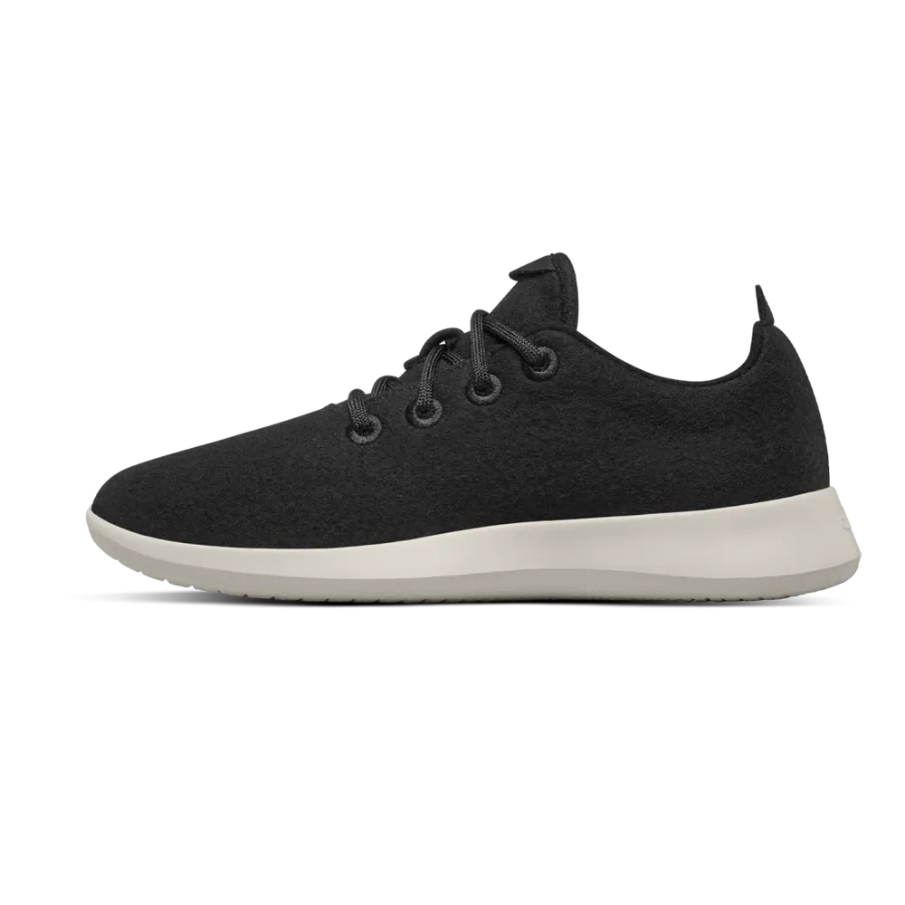Allbirds Men's Wool Runner - True Black (Cream Sole)