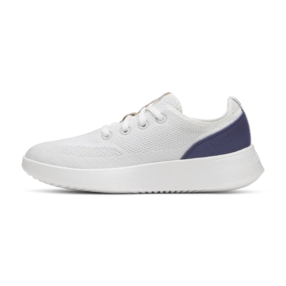 Allbirds Men's Tree Runner Go - Blizzard/Hazy Indigo (Blizzard Sole)