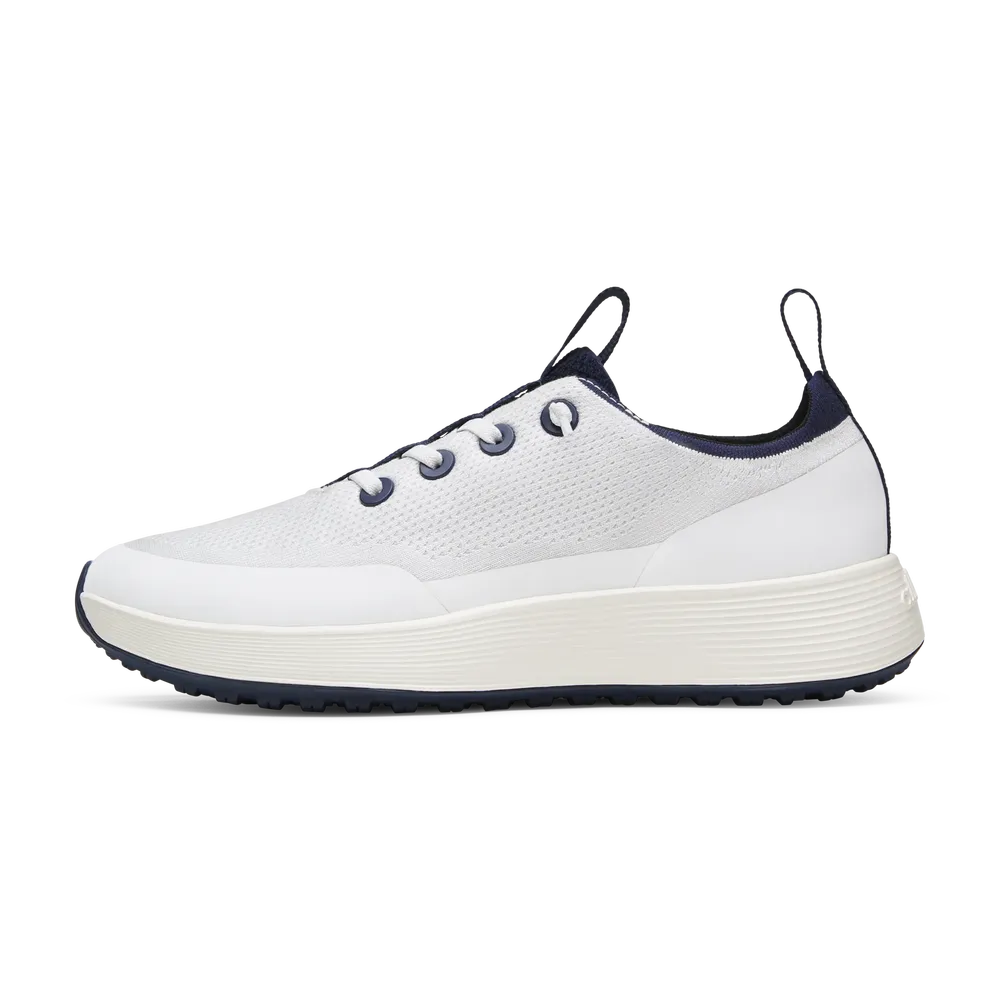 Allbirds Men's Tree Runner Go - Utility - Blizzard/Deep Navy (Natural White Sole)