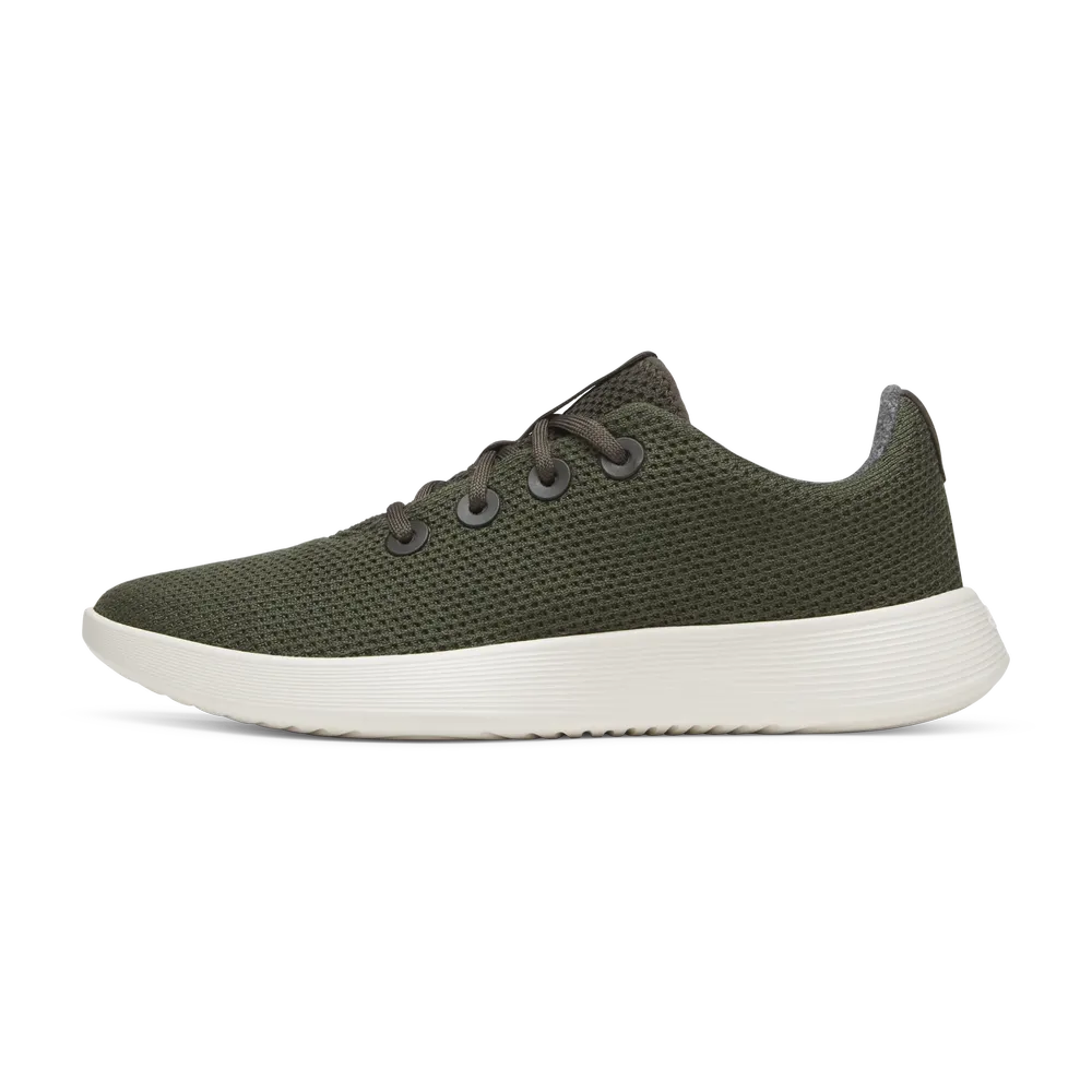 Allbirds Men's Tree Runner NZ - Thunder Green (Natural White Sole)