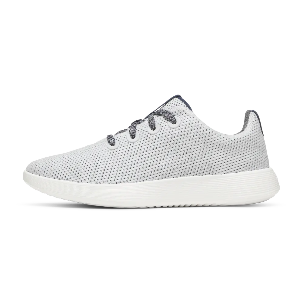 Allbirds Men's Tree Runner NZ - Blizzard/Dark Navy (Blizzard Sole)
