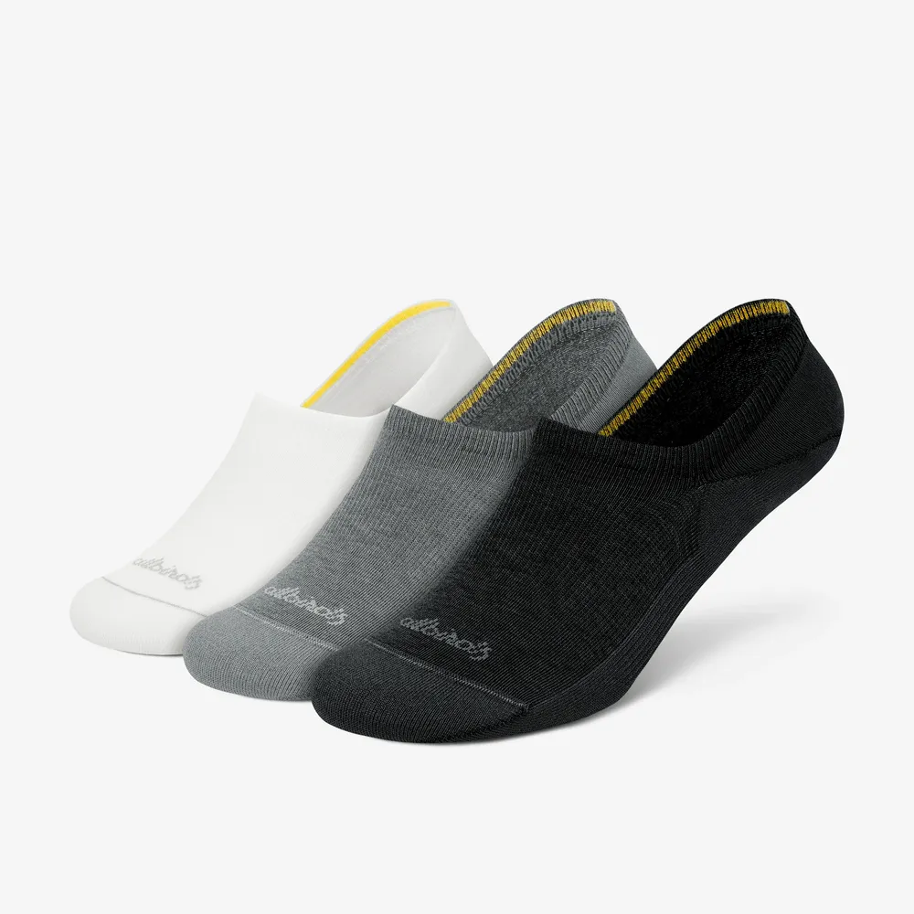 Allbirds Anytime No Show Sock 3-Pack - Blizzard/Medium Grey/Natural Black