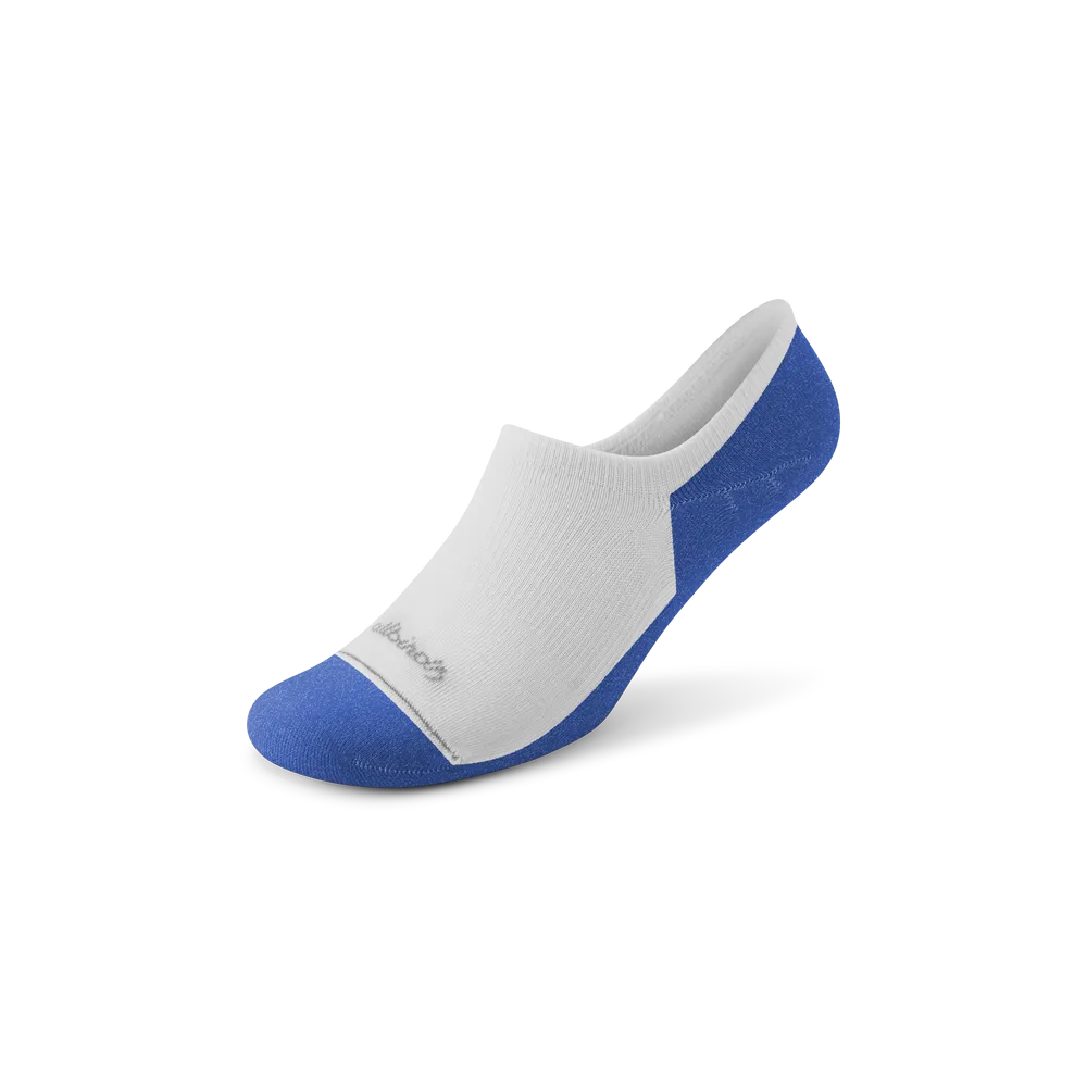 Allbirds Anytime No Show Sock - Blizzard/Royal Blue
