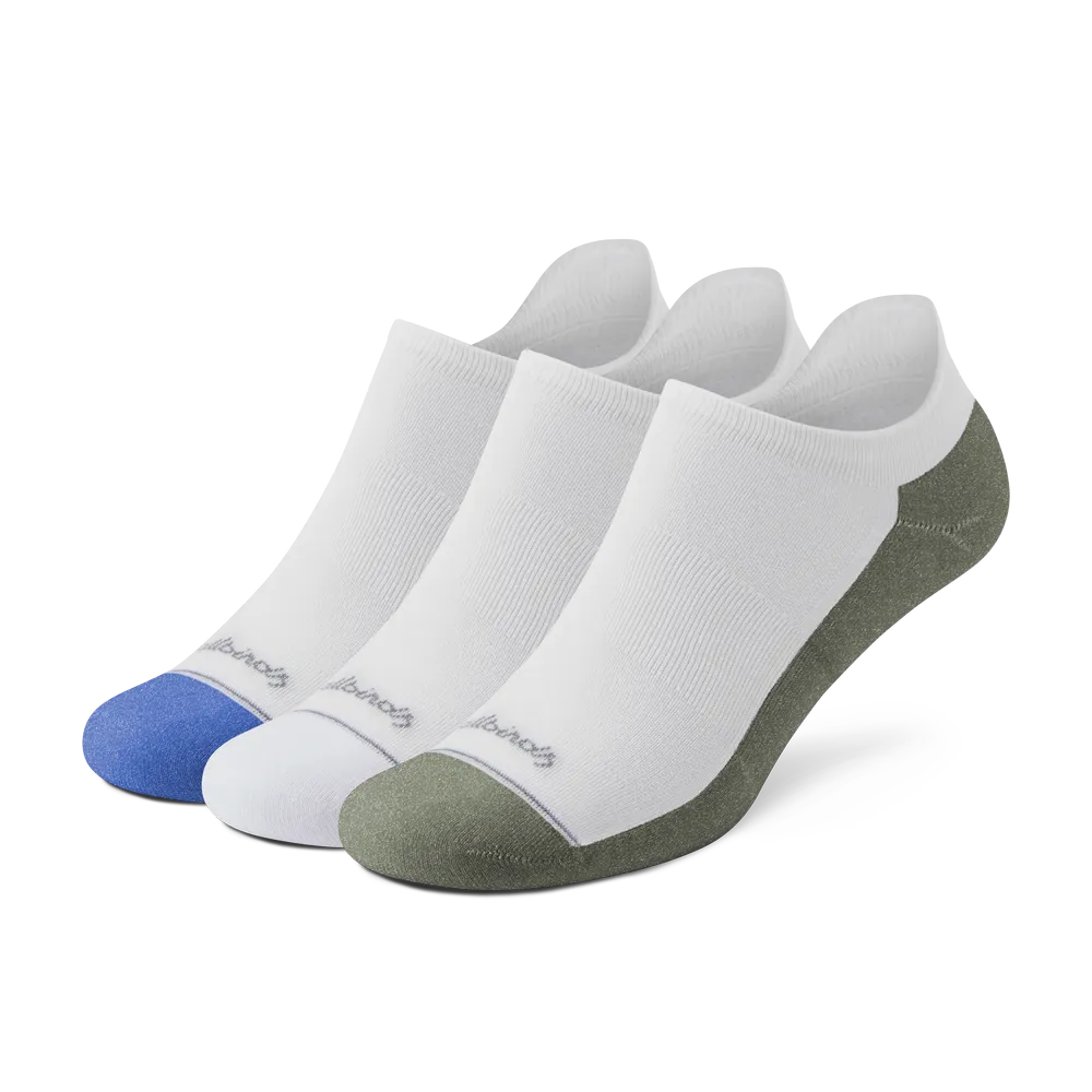 Allbirds Anytime Ankle Sock 3-Pack - Blizzard/Royal Blue/Thunder Green