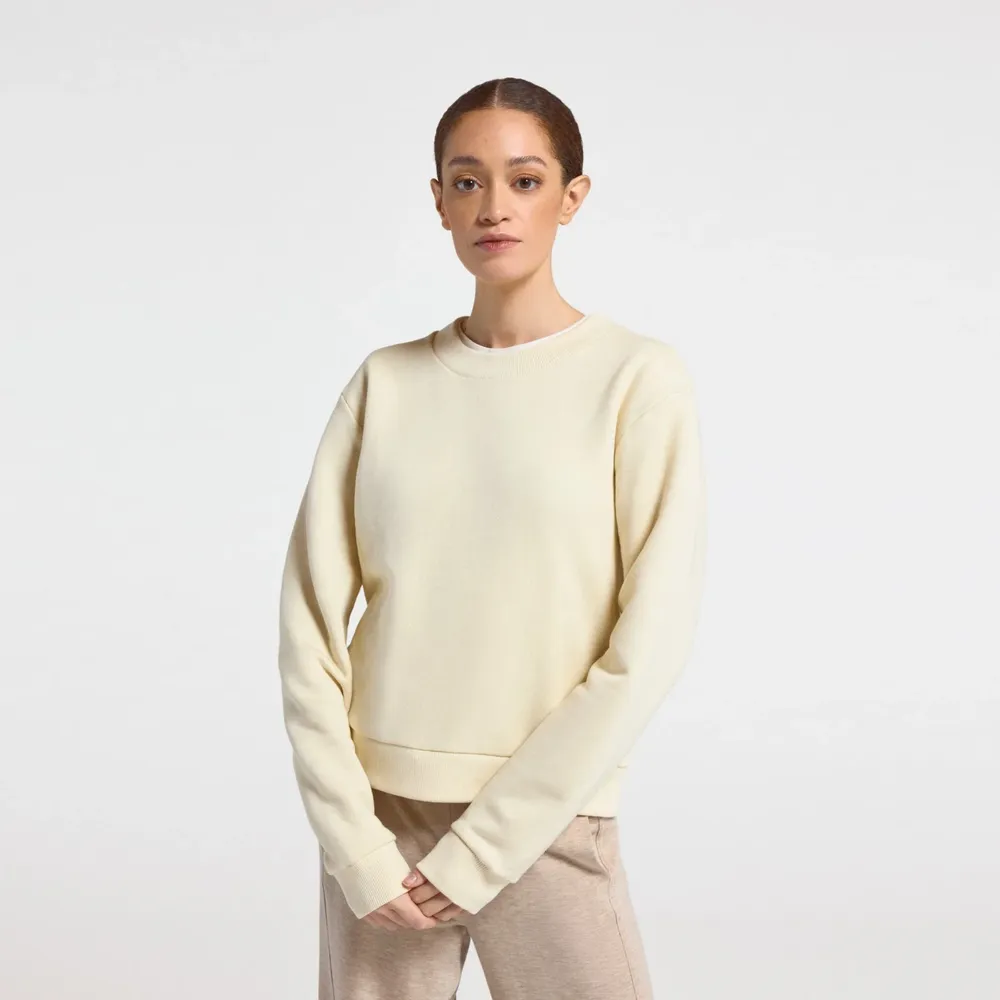 Allbirds Women's Merino Blend Sweatshirt - Stony Cream Heather