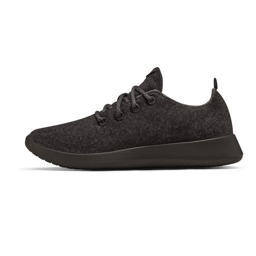 Allbirds Women's Wool Runner - Natural Black (Black Sole)