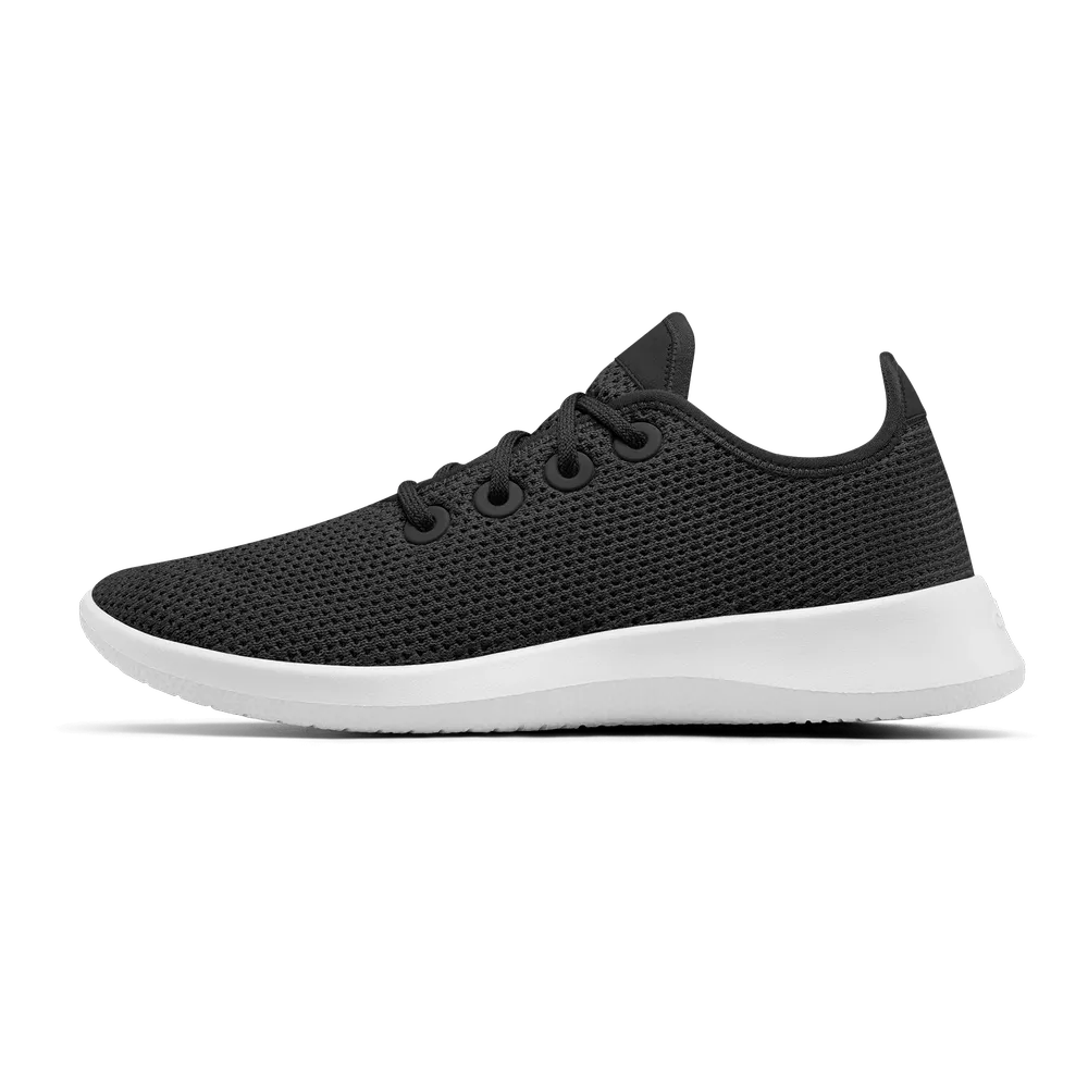 Allbirds Women's Tree Runner - Jet Black (White Sole)