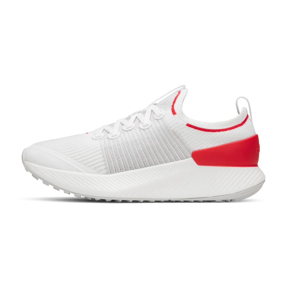 Allbirds Women's Tree Glider - Blizzard/Bold Red (Blizzard Sole)