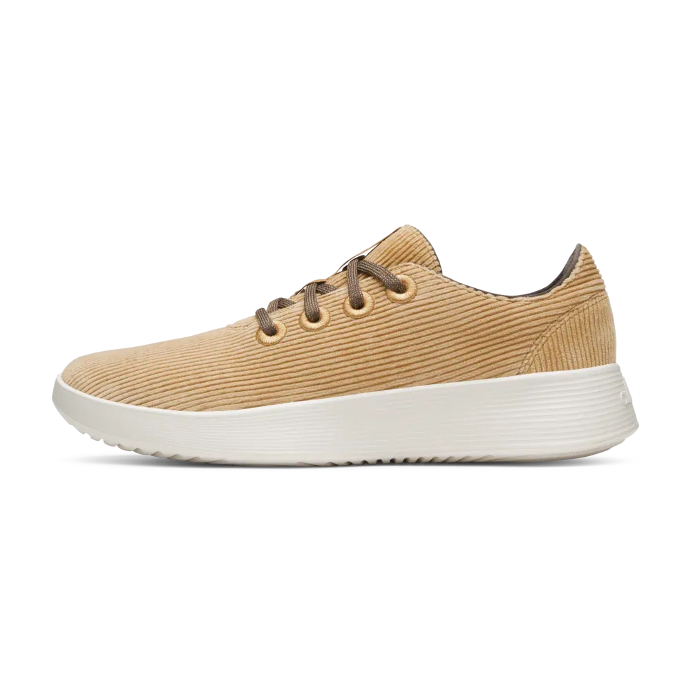 Allbirds Women's Runner Go - Corduroy - Stony Beige (Natural White Sole)